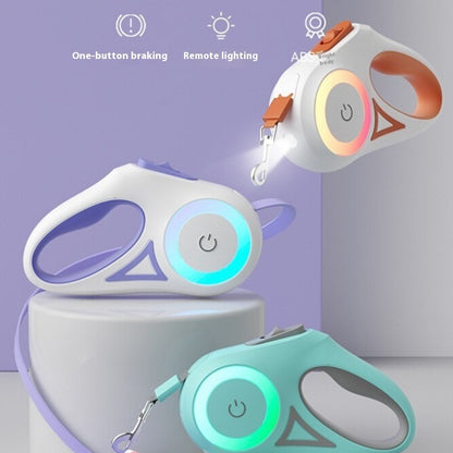 LED Retractable Pet Leash & Collar Set