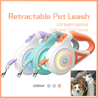 LED Retractable Pet Leash & Collar Set