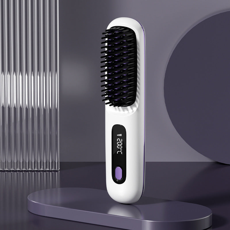 Cordless Hair Straightener Brush