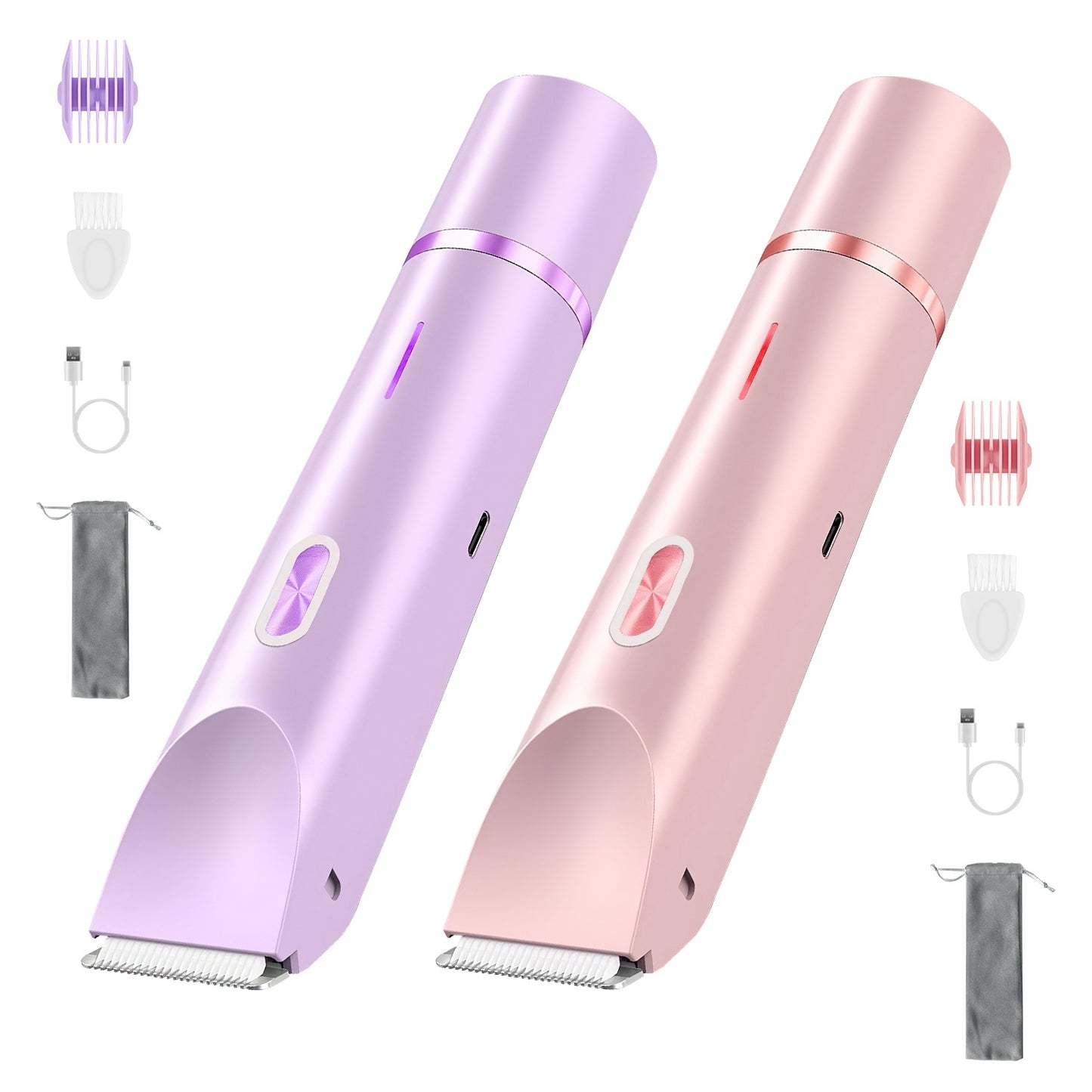 Dual-Head Waterproof Bikini Trimmer