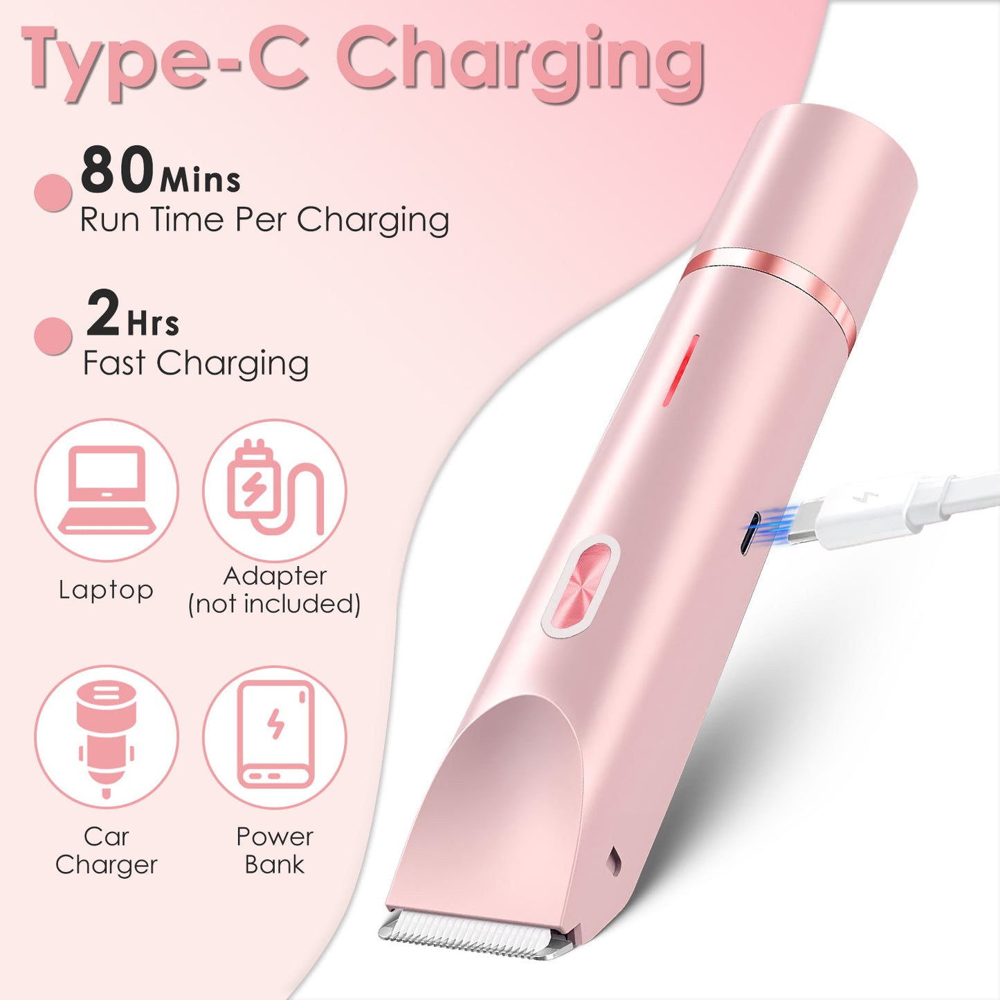 Dual-Head Waterproof Bikini Trimmer