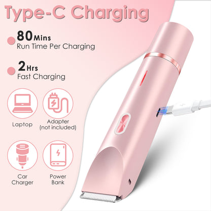 Dual-Head Waterproof Bikini Trimmer