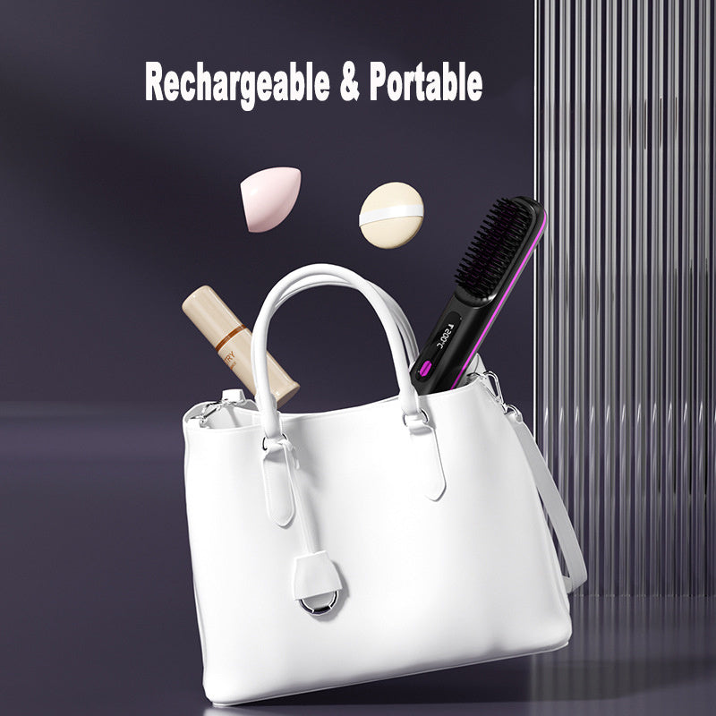 Cordless Hair Straightener Brush