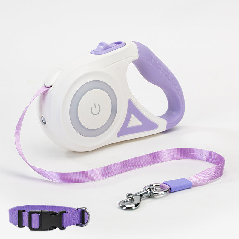 LED Retractable Pet Leash & Collar Set