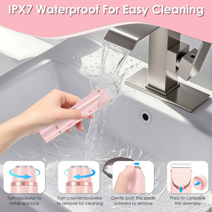 Dual-Head Waterproof Bikini Trimmer